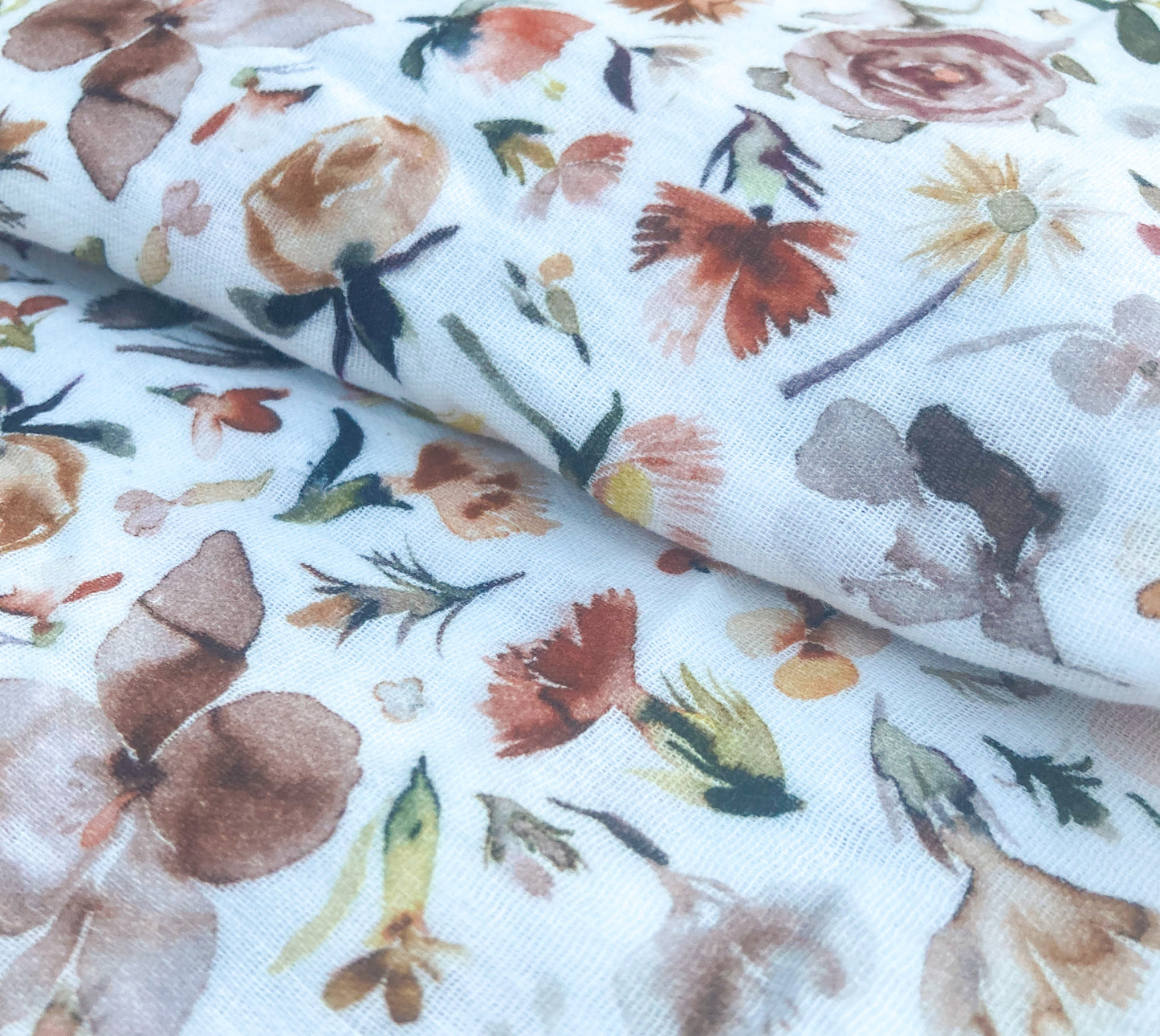 Organic Snuggle Blanket in Floral