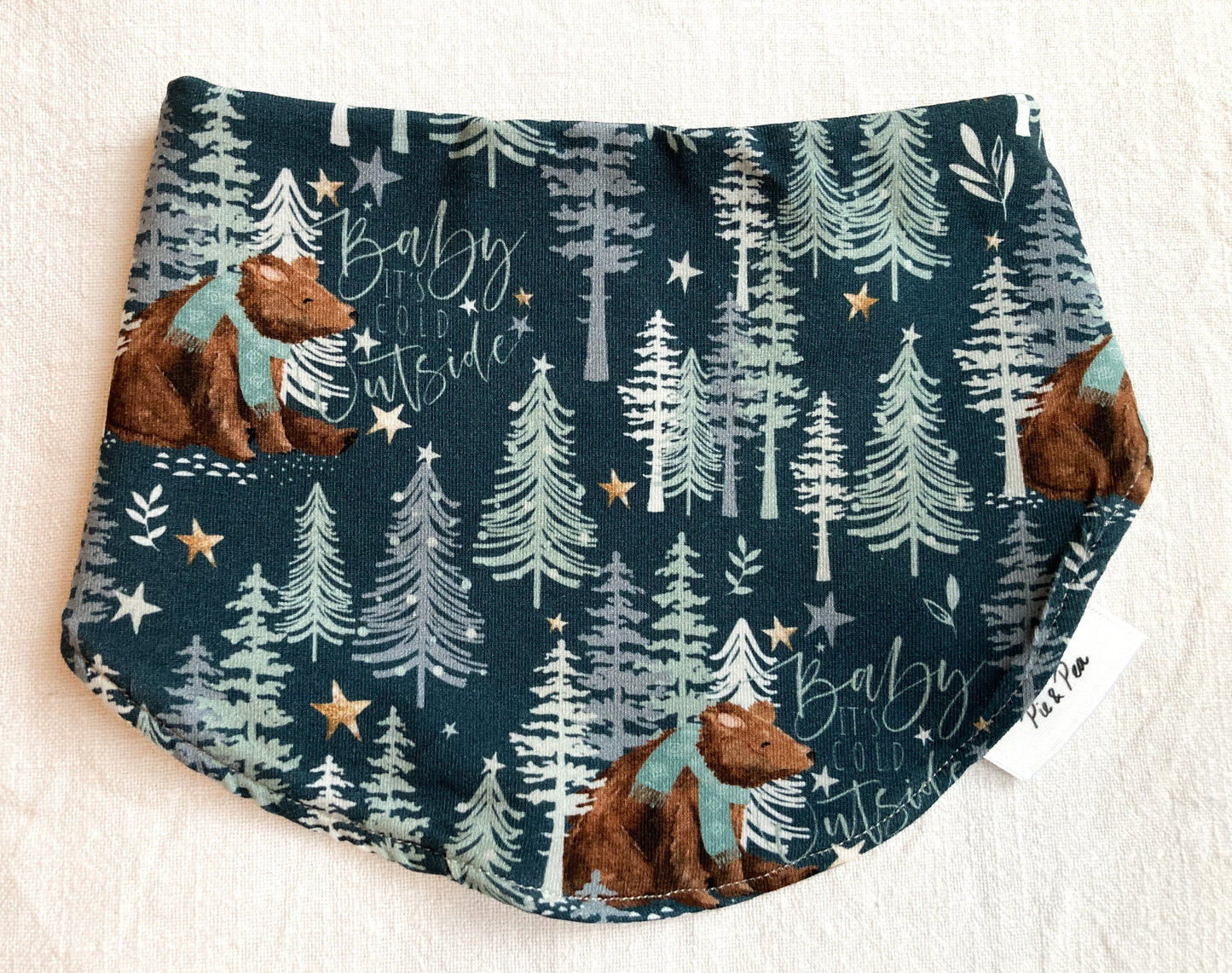 Winter Bears Dribble Bib